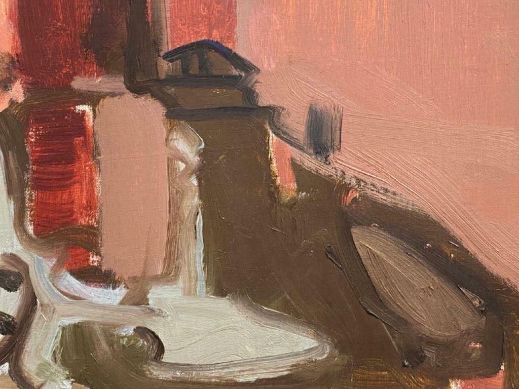 Elisabeth Hahn20th Century German Modernist Oil Painting Backwater Canal View20th Century photo furniture