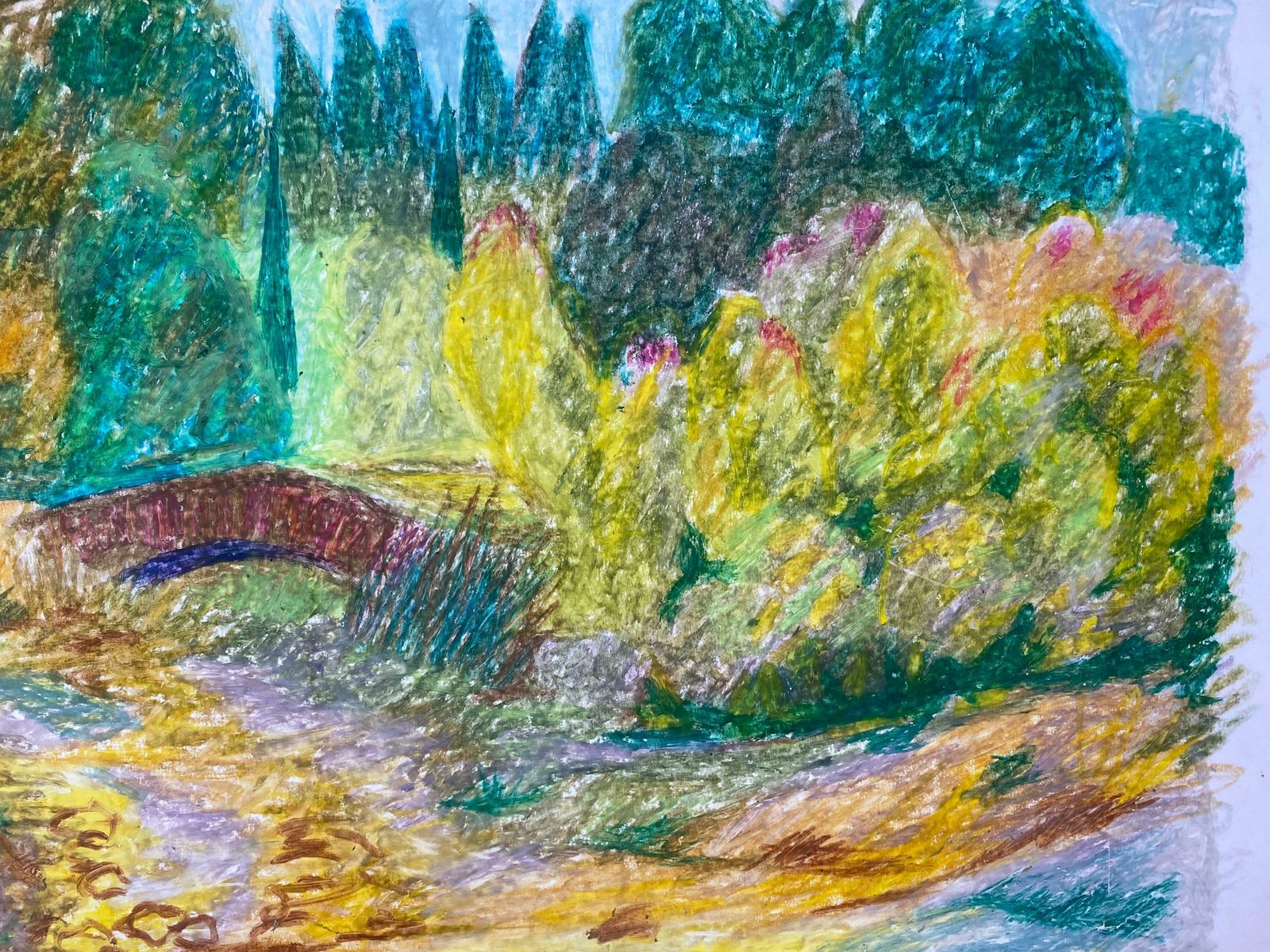 Louis Bellon1940's Provence French Landscape    Post Impressionist Artistc. 1940s photo 692.0