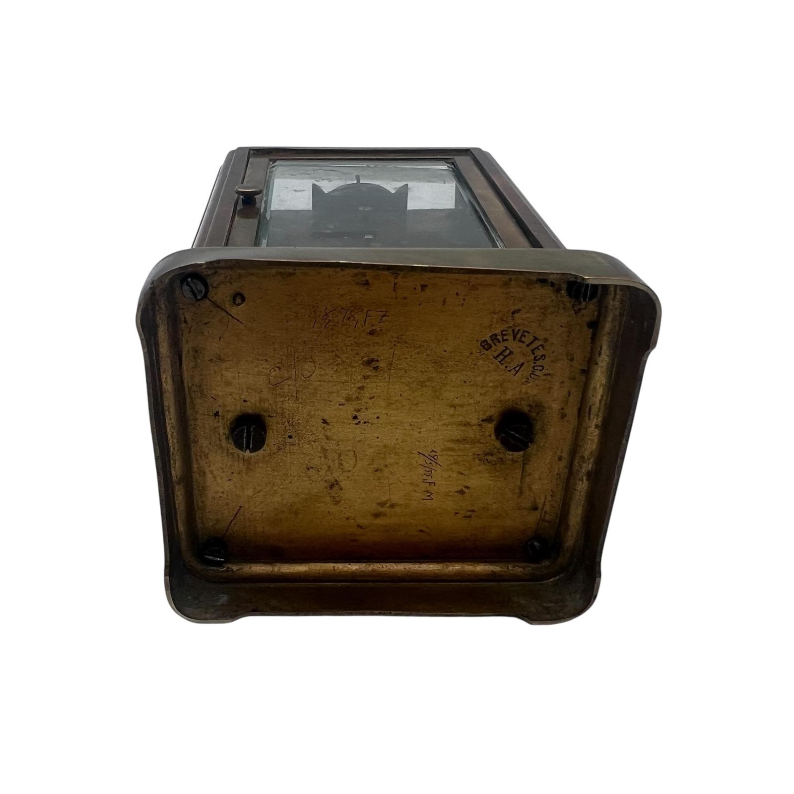Antique French Brass H Acier Paris Carriage Clock   Home Decor photo vinterior