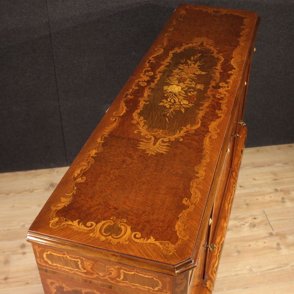 photo furniture Great 20th Century Inlaid Wood Bar Cabinet