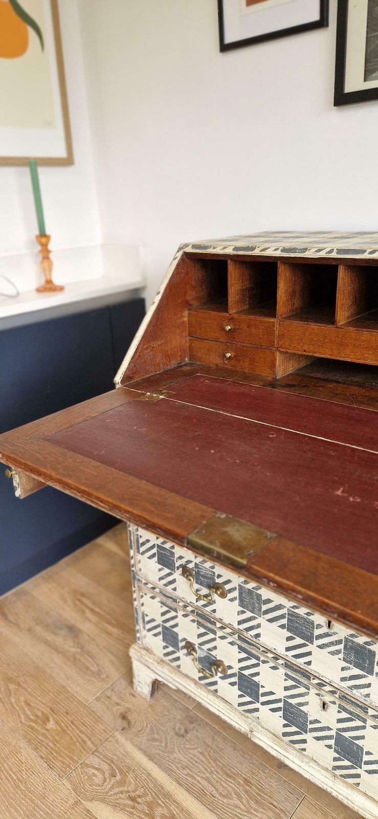 photo for sale Painted Antique 19th Century Bureau