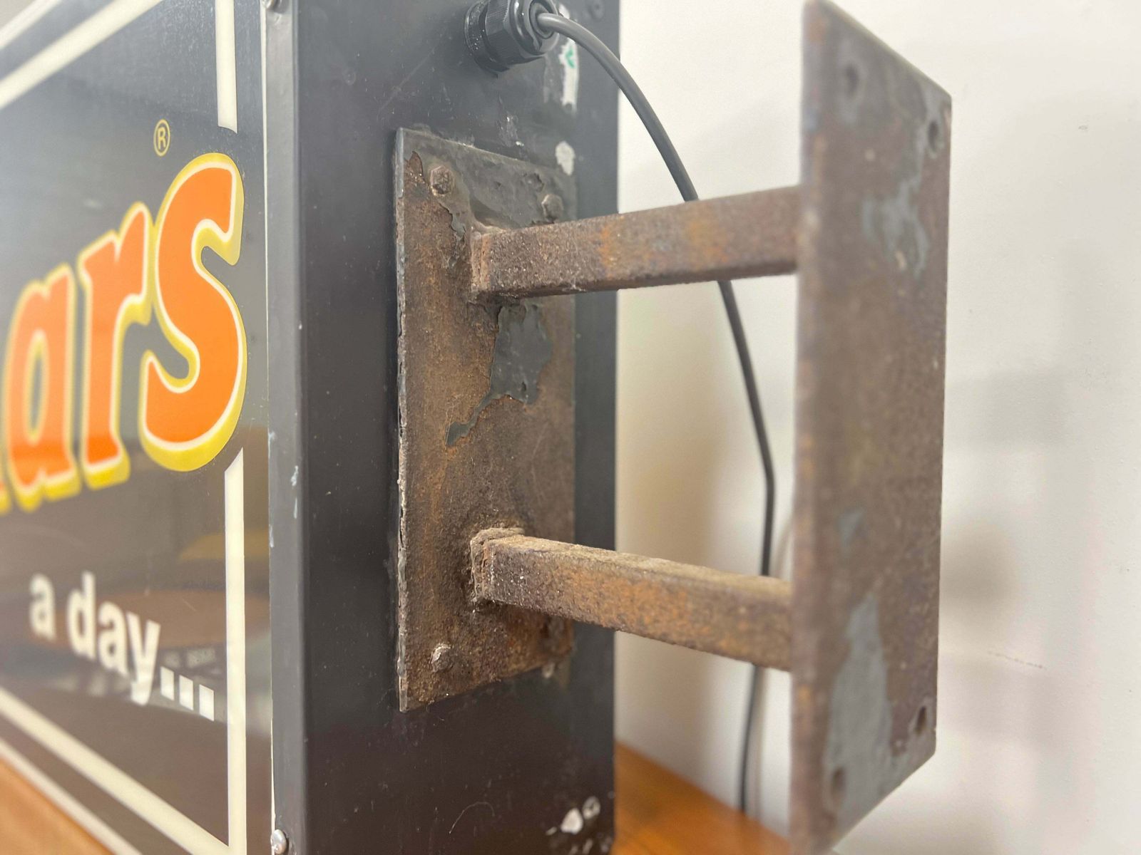 A Mars A Day…’, Vintage Illuminated Advertising Sign photo vintage