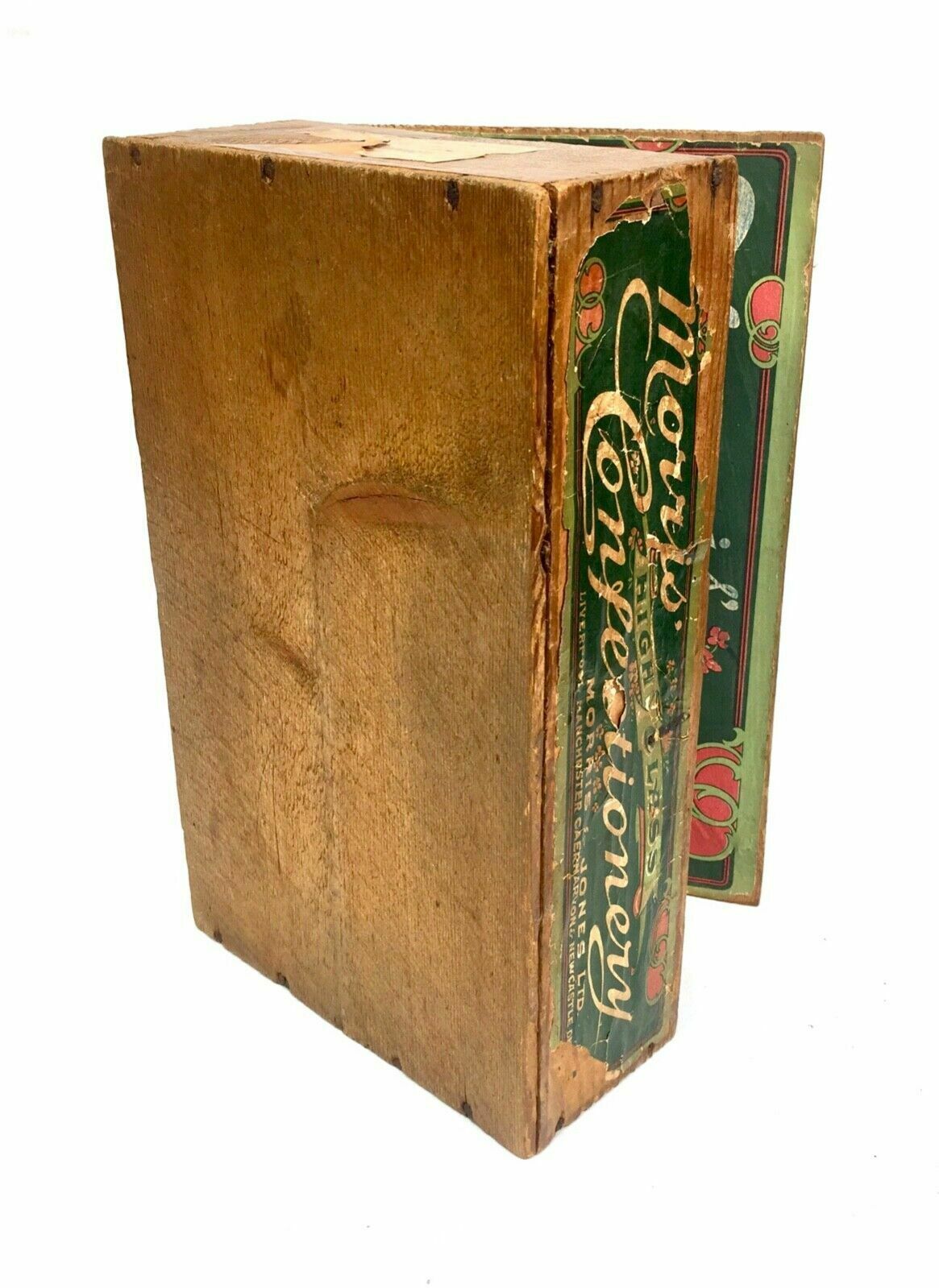 Antique Advertising   Morris & Jones Confectionery Wooden Shop Display Box Crate photo buy