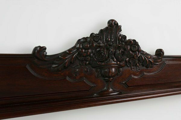 Antique Sculpted Oak Frieze Or Wall Ornament, France, 1900s photo buy