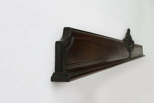 Antique Sculpted Oak Frieze Or Wall Ornament, France, 1900s photo vintage