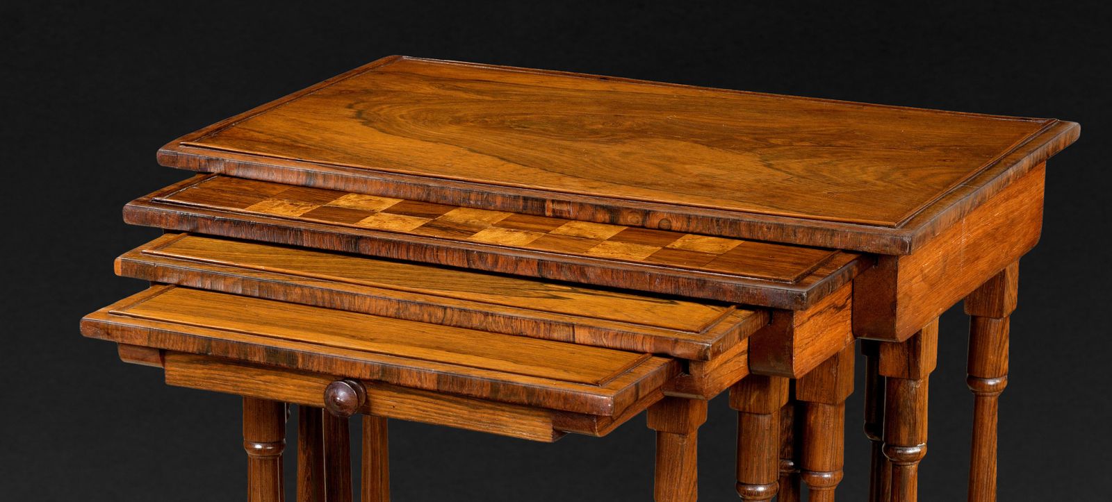 Regency Period Rosewood Quartetto Or Nest Of Tables photo Furniture