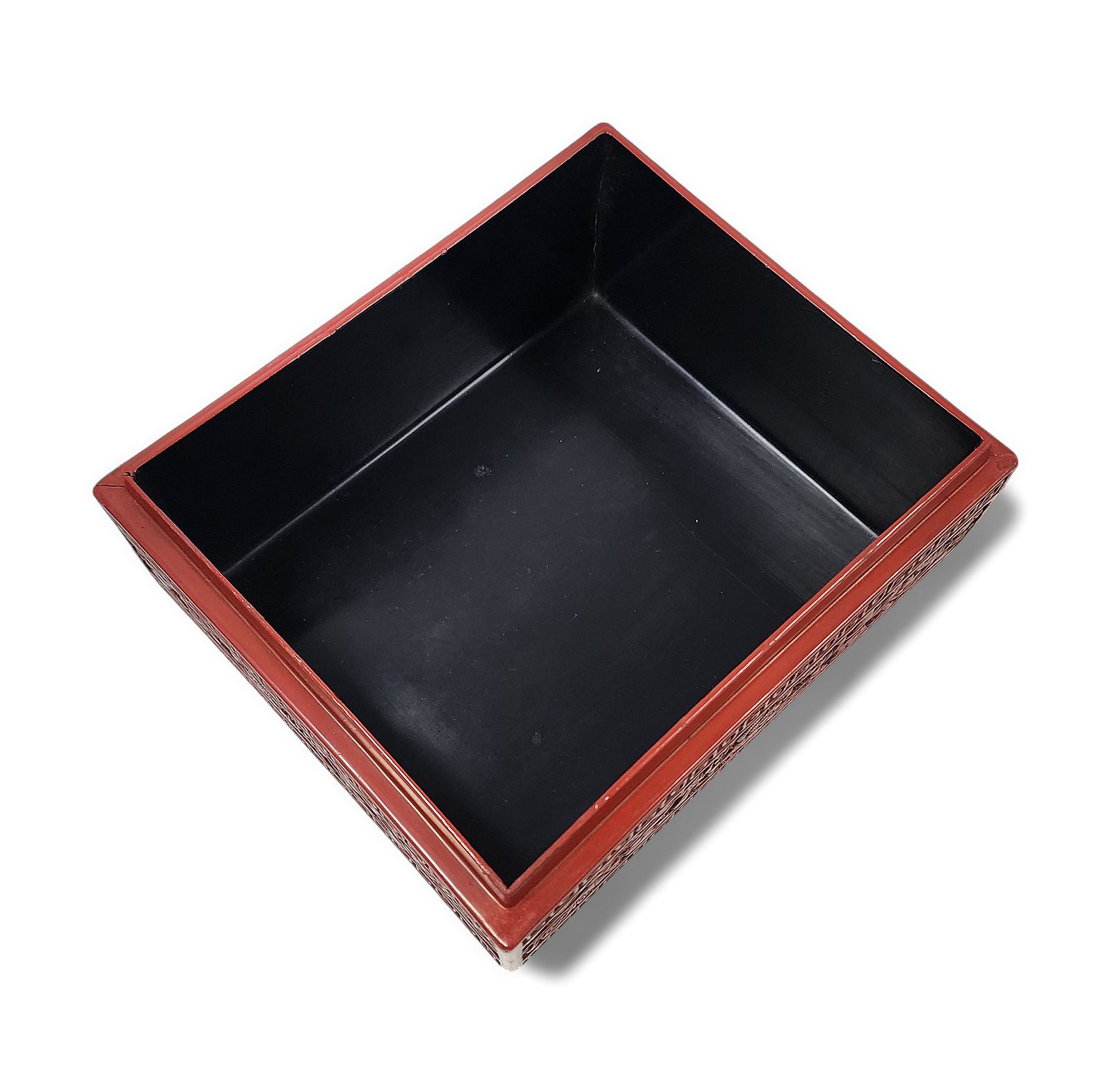 Late 19th Century Qing Lacquer And Hand Carved Varnished Wood Decorative Box, China photo buy