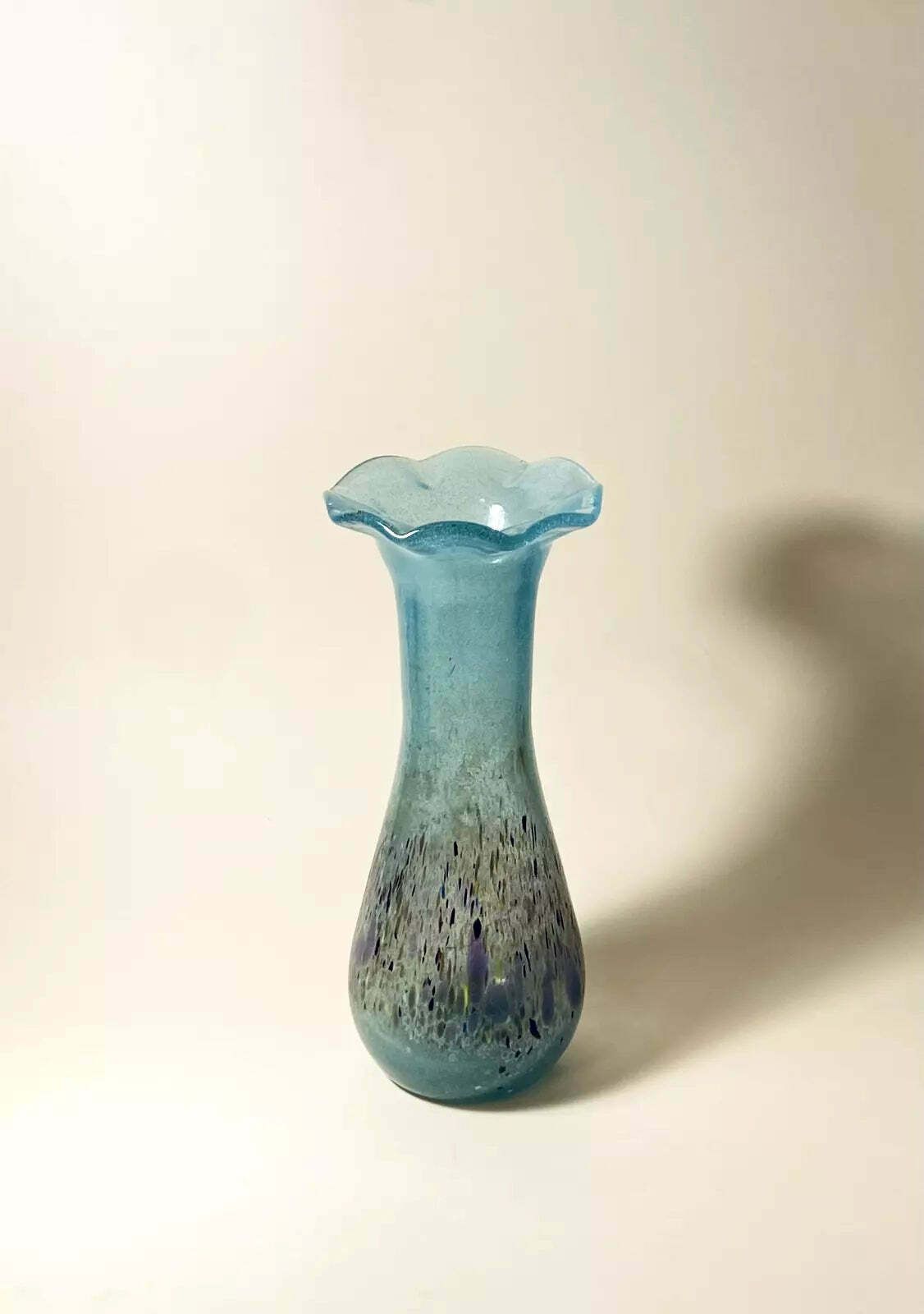 Vintage Modern Glass Vase Budveszel Gyula Hungary 1990s photo for sale