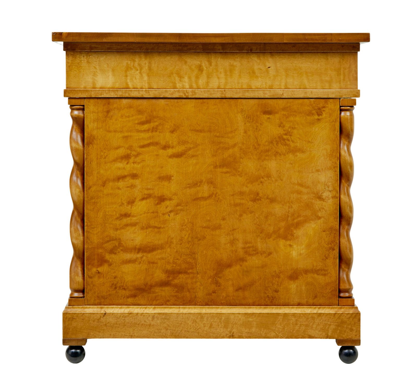 Swedish Early 20th Century Carved Birch Pedestal Desk photo buy