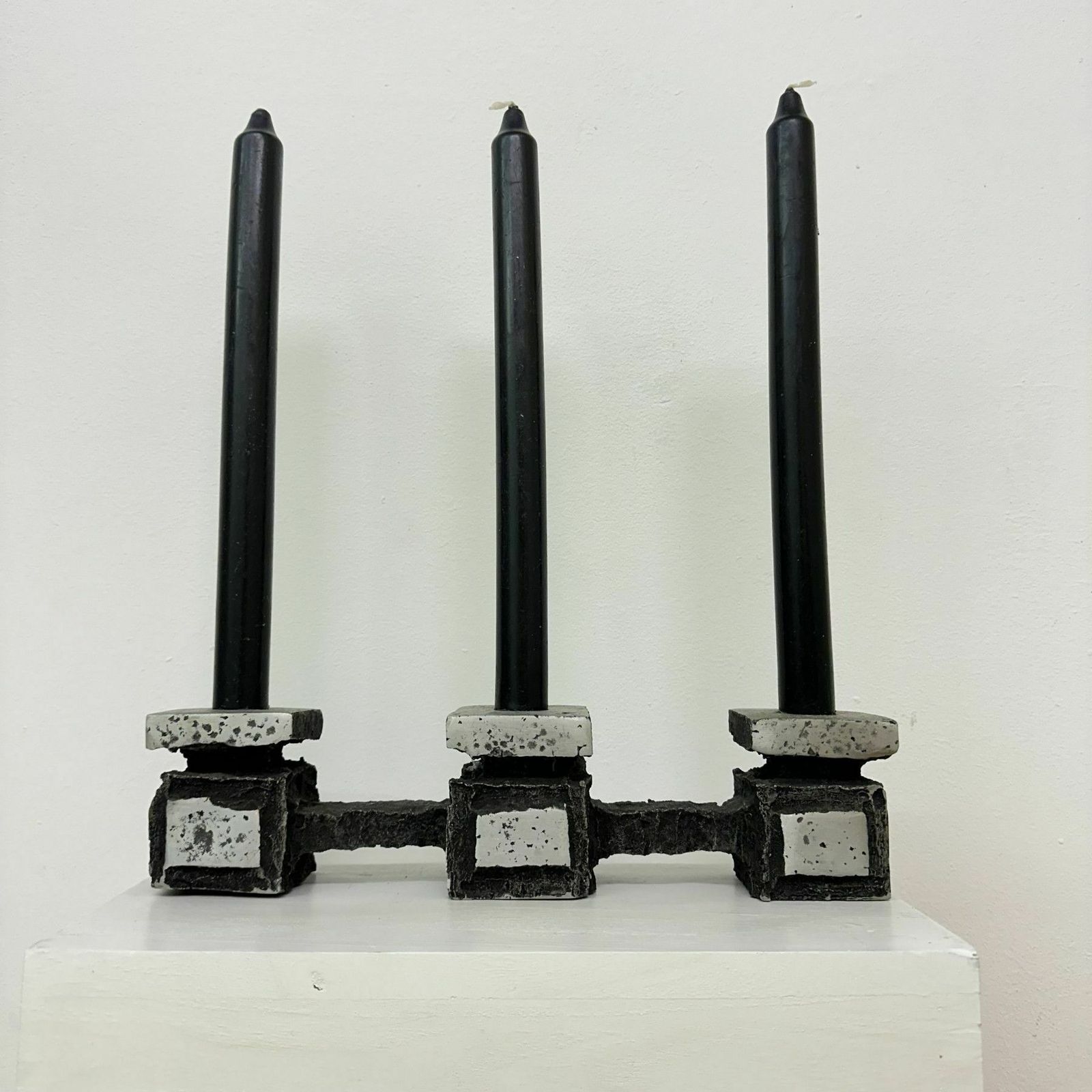 Mid Century Design Brutalist Candle Holder , 1970’s photo for sale