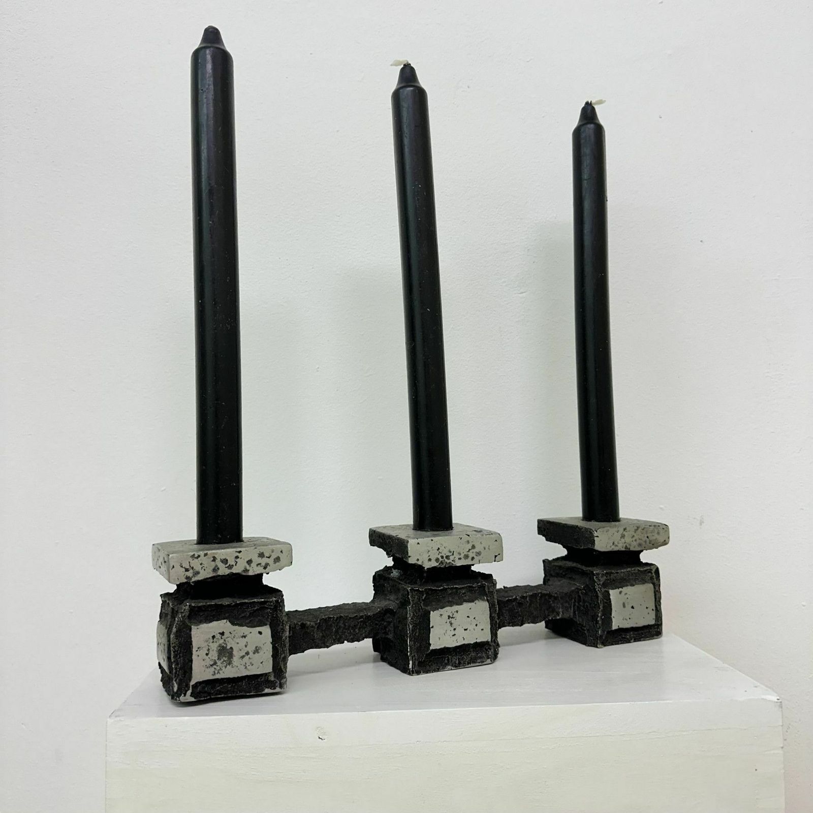 Mid Century Design Brutalist Candle Holder , 1970’s photo 98.0