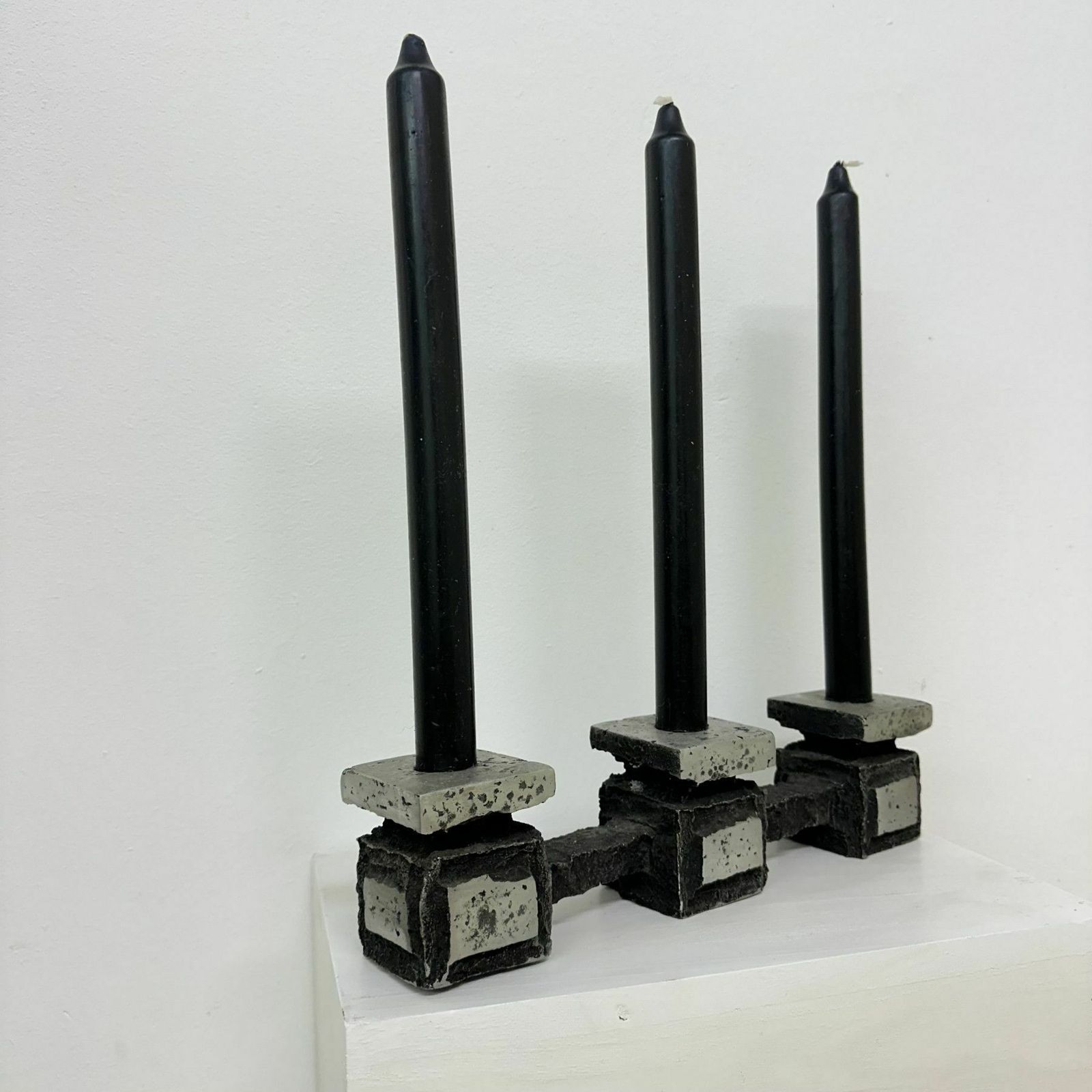 Mid Century Design Brutalist Candle Holder , 1970’s photo vinterior