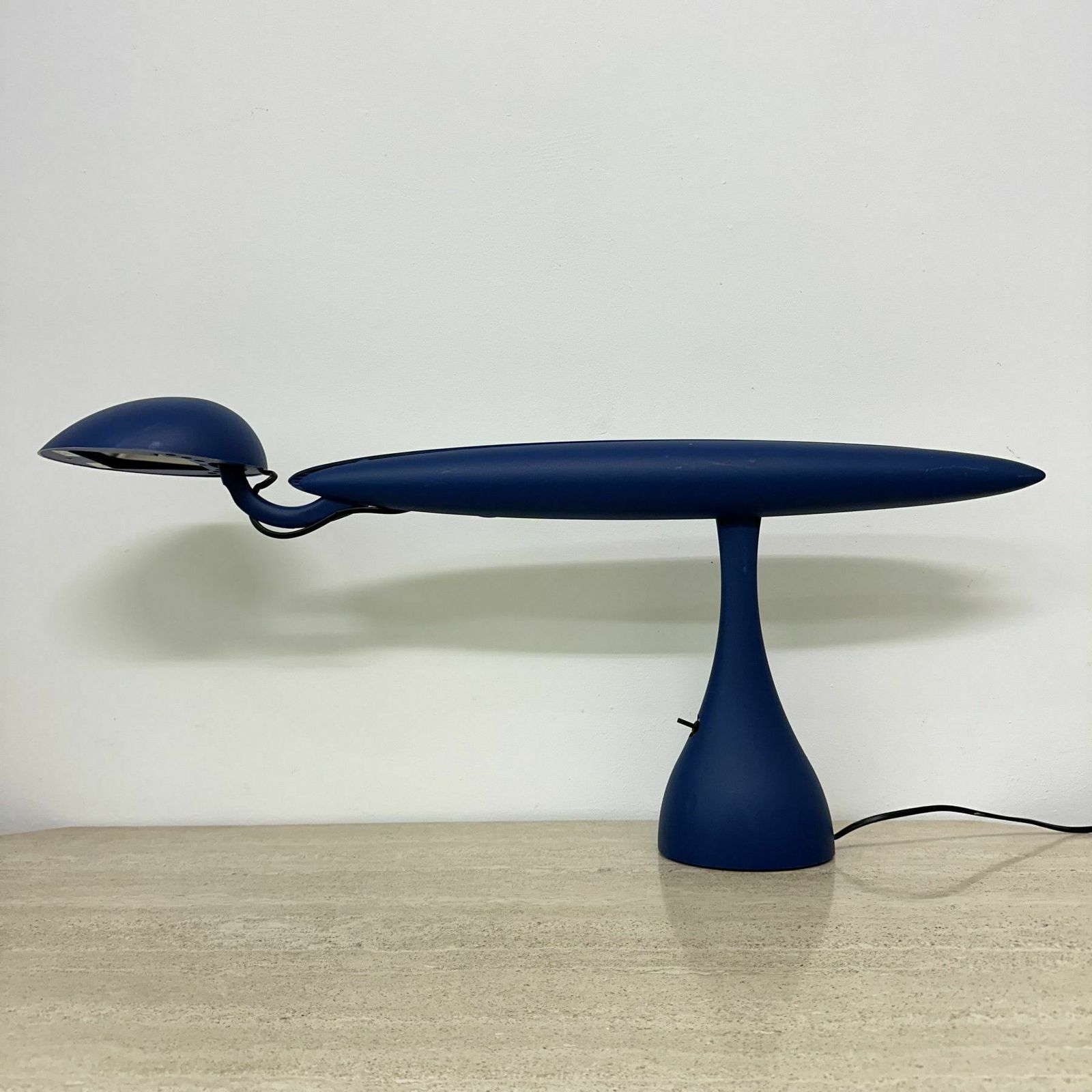 photo for sale Postmodern Heron Blue Lamp By Isao Hosoe For Luxo, 1980’s