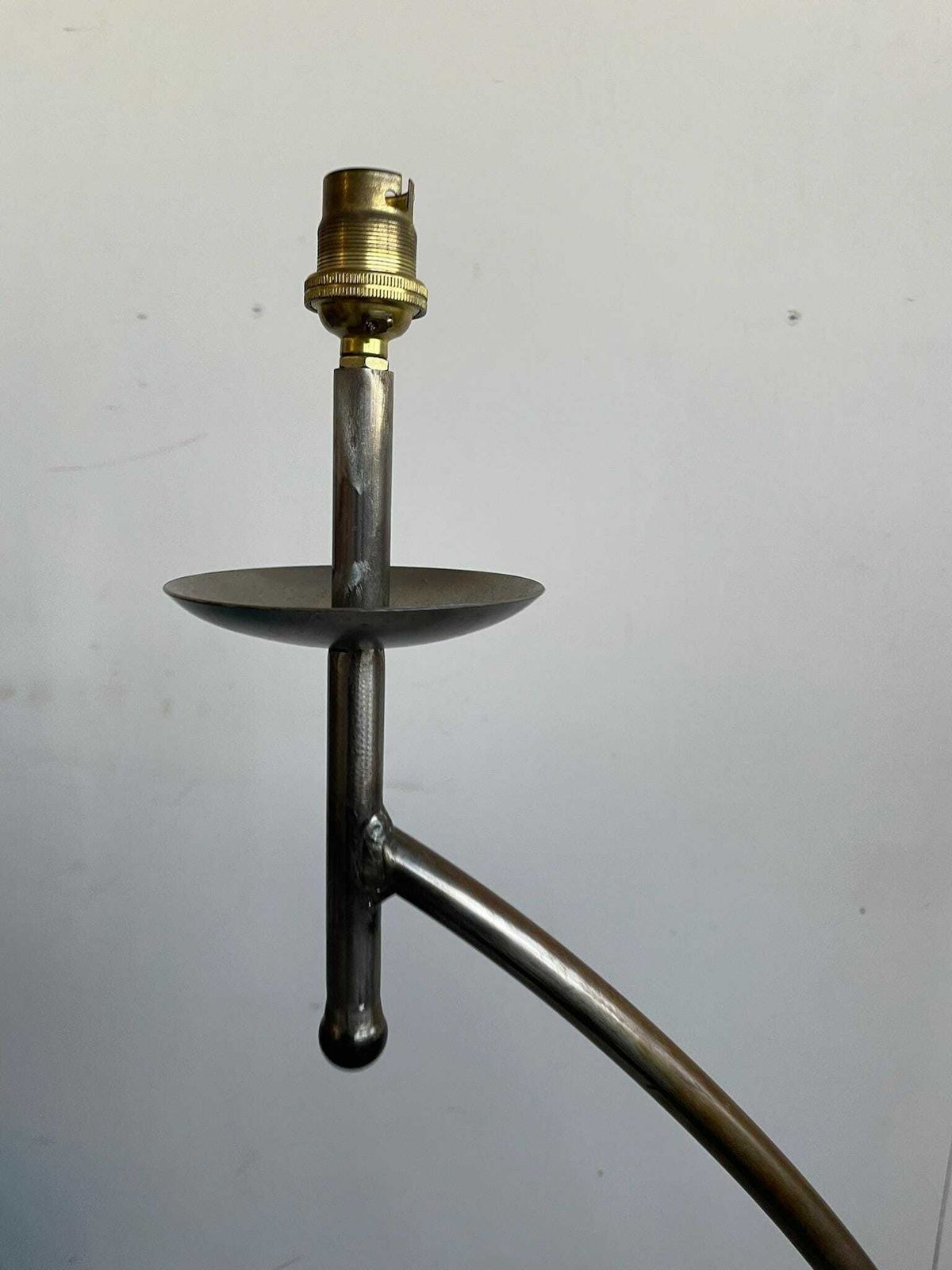 Large Arched Thin Hand Made Industrial Metal Floor Standard Lamp photo furniture
