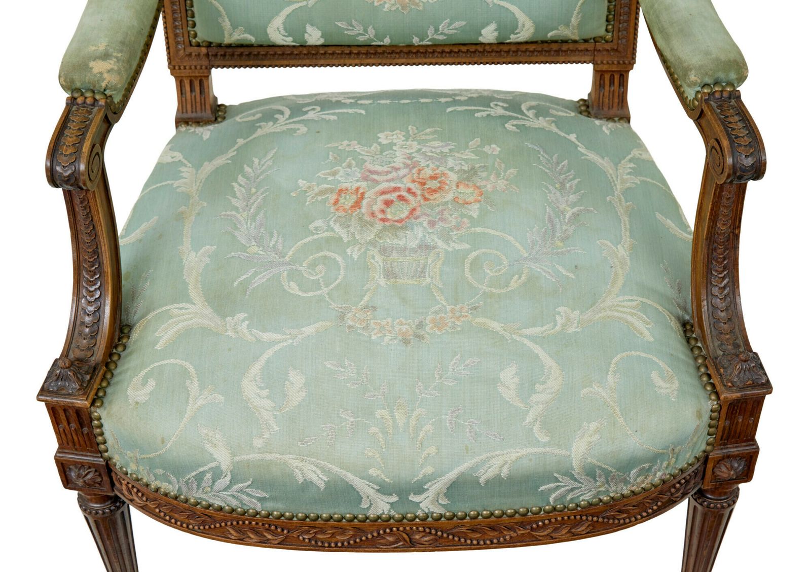 Pair Of 19th Century French Carved Walnut Armchairs photo 1645.0