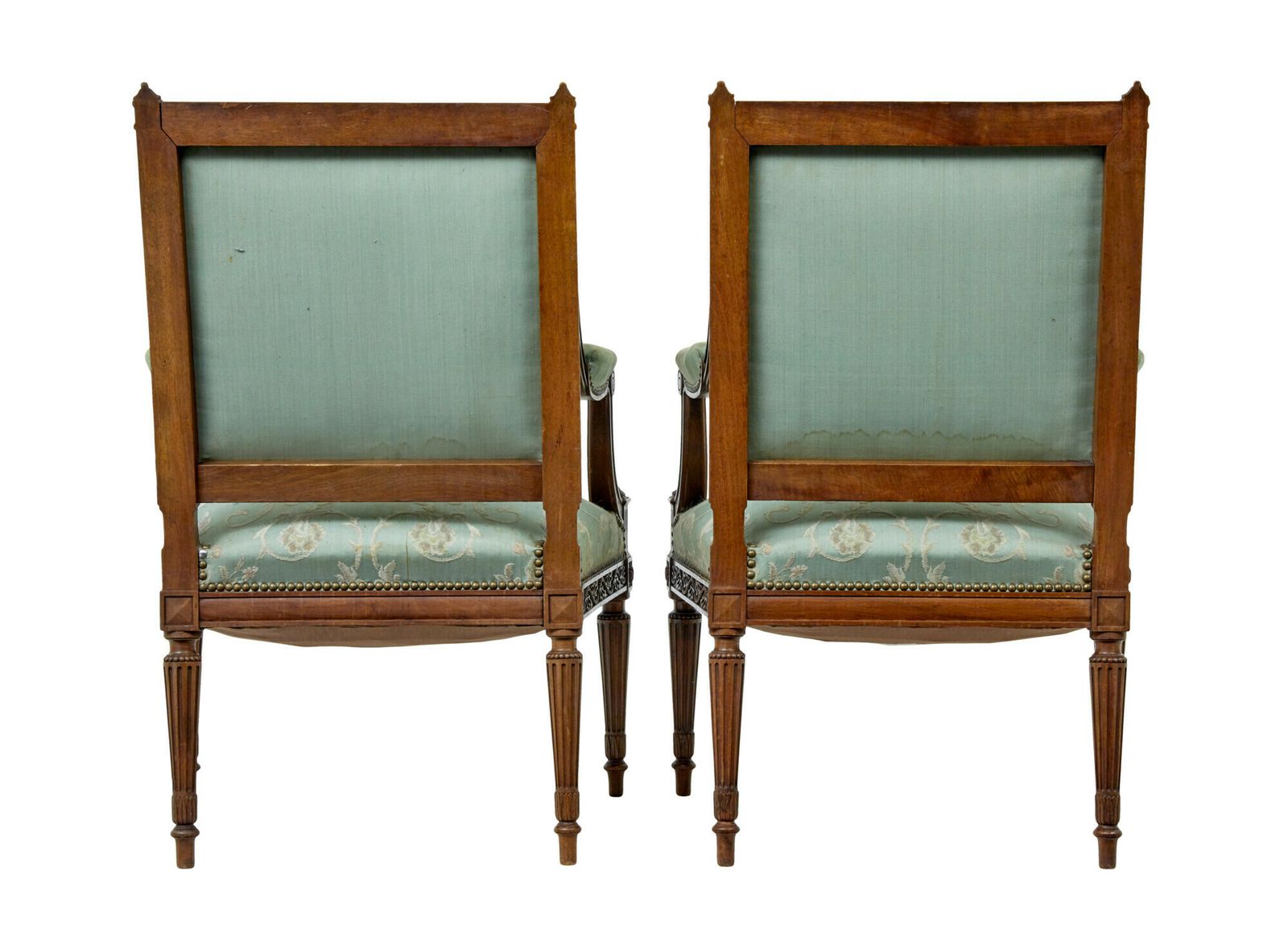 Pair Of 19th Century French Carved Walnut Armchairs photo buy