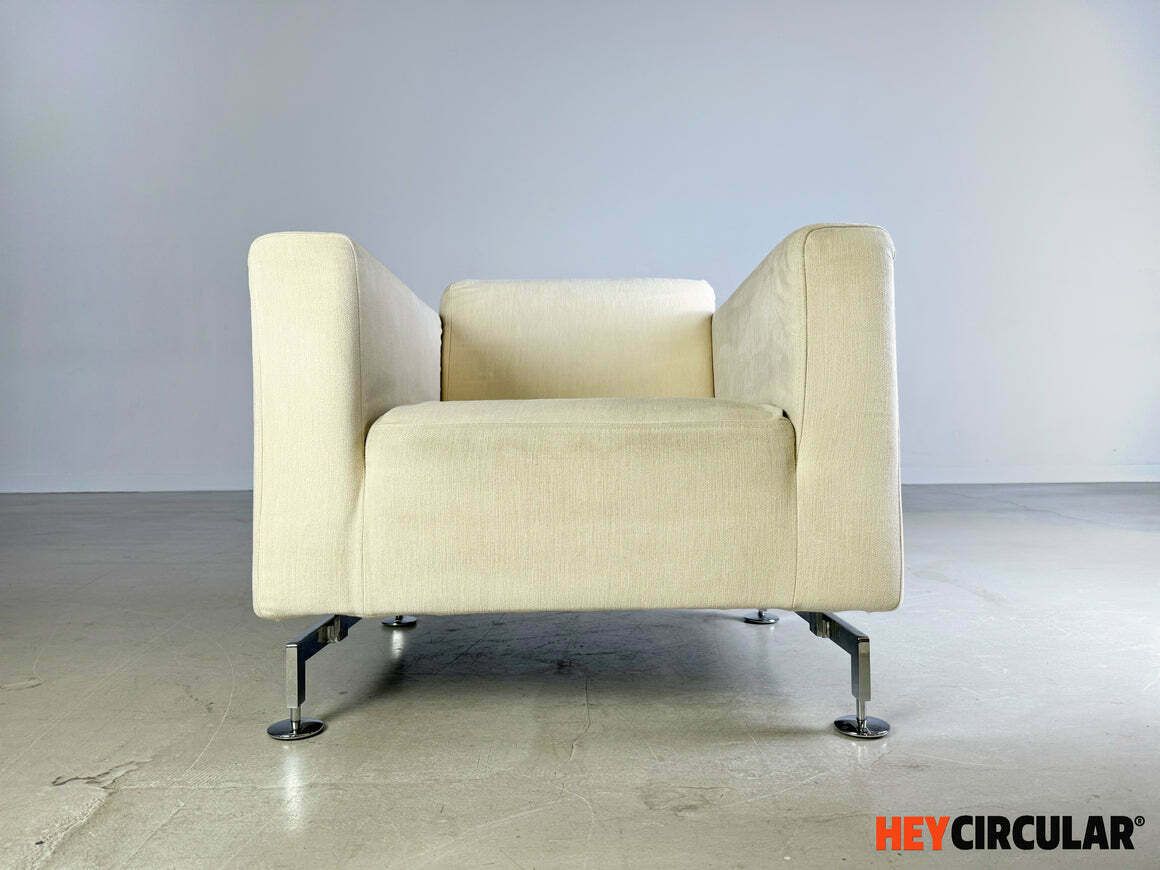 Armchair Brühl Serge Fabric Beige Light Design photo furniture