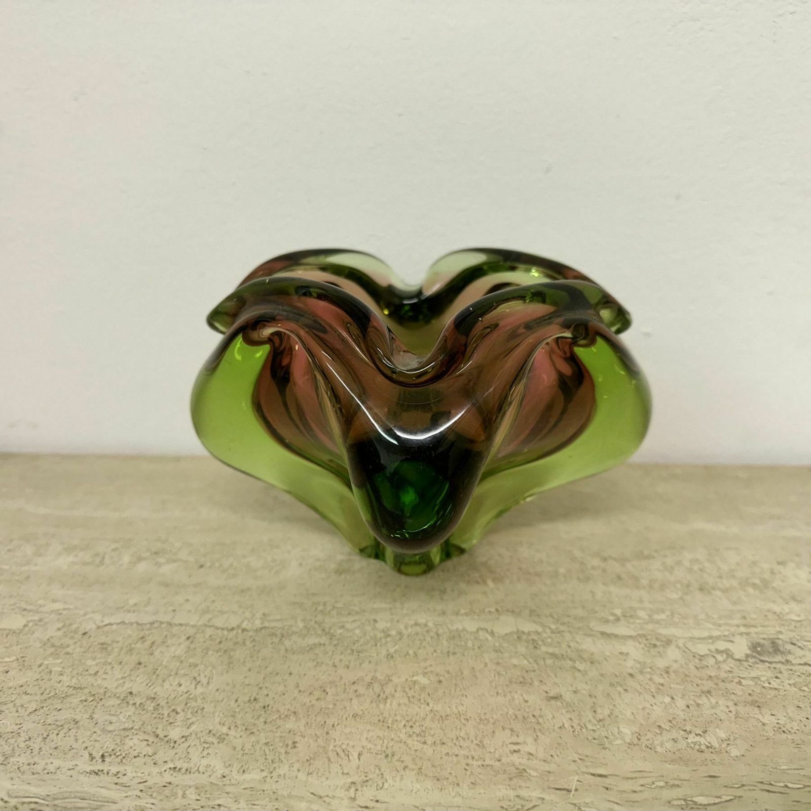 Mid Century Murano Glazen Schaal, Jaren 1970 photo vintage