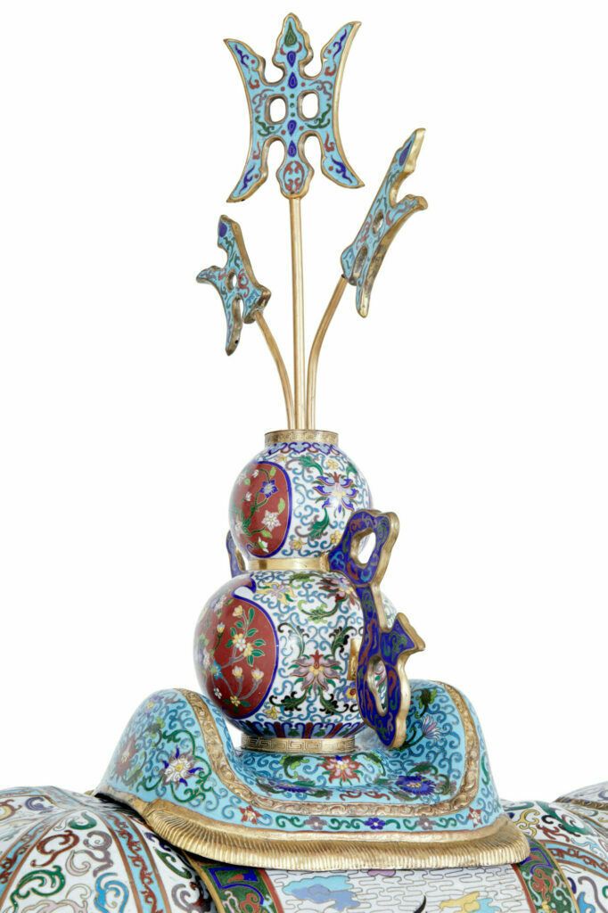 Early 20th Century Large Chinese Cloisonne Enamel Elephant photo buy