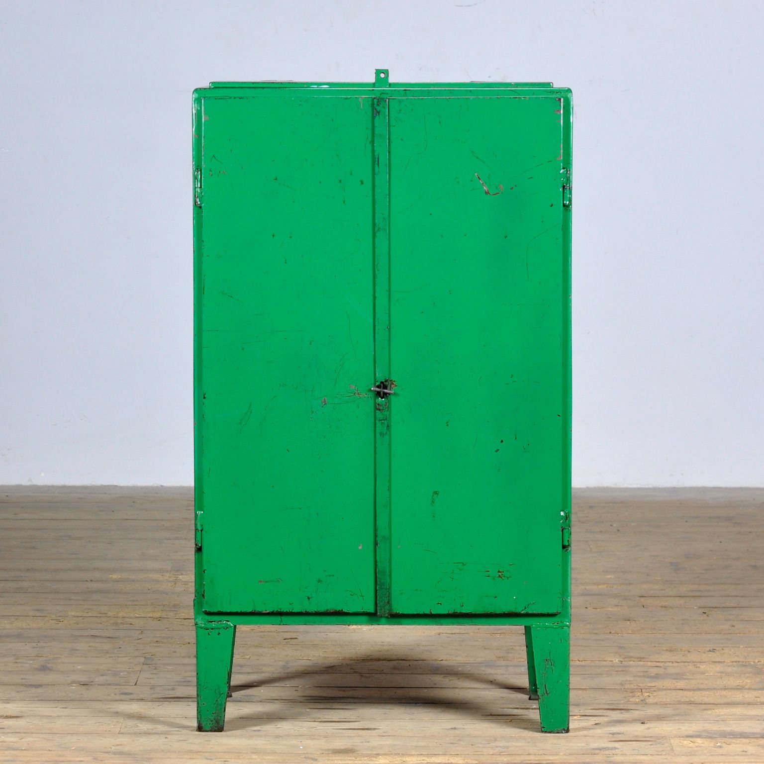 Industrial Iron Cabinet, 1960s photo vintage