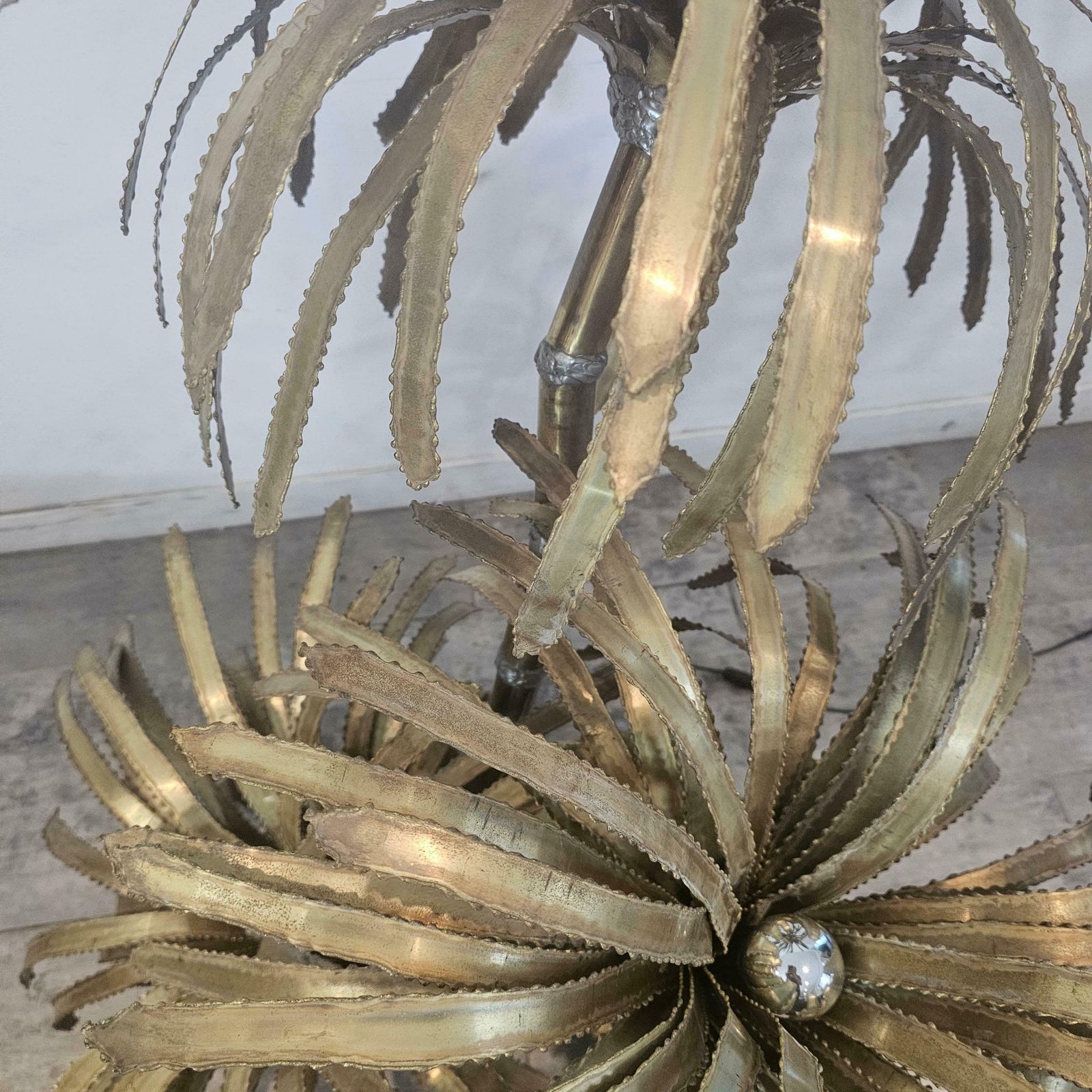 Vintage Brass Palm Tree From "Maison Jansen", France 1970s photo 3803.0