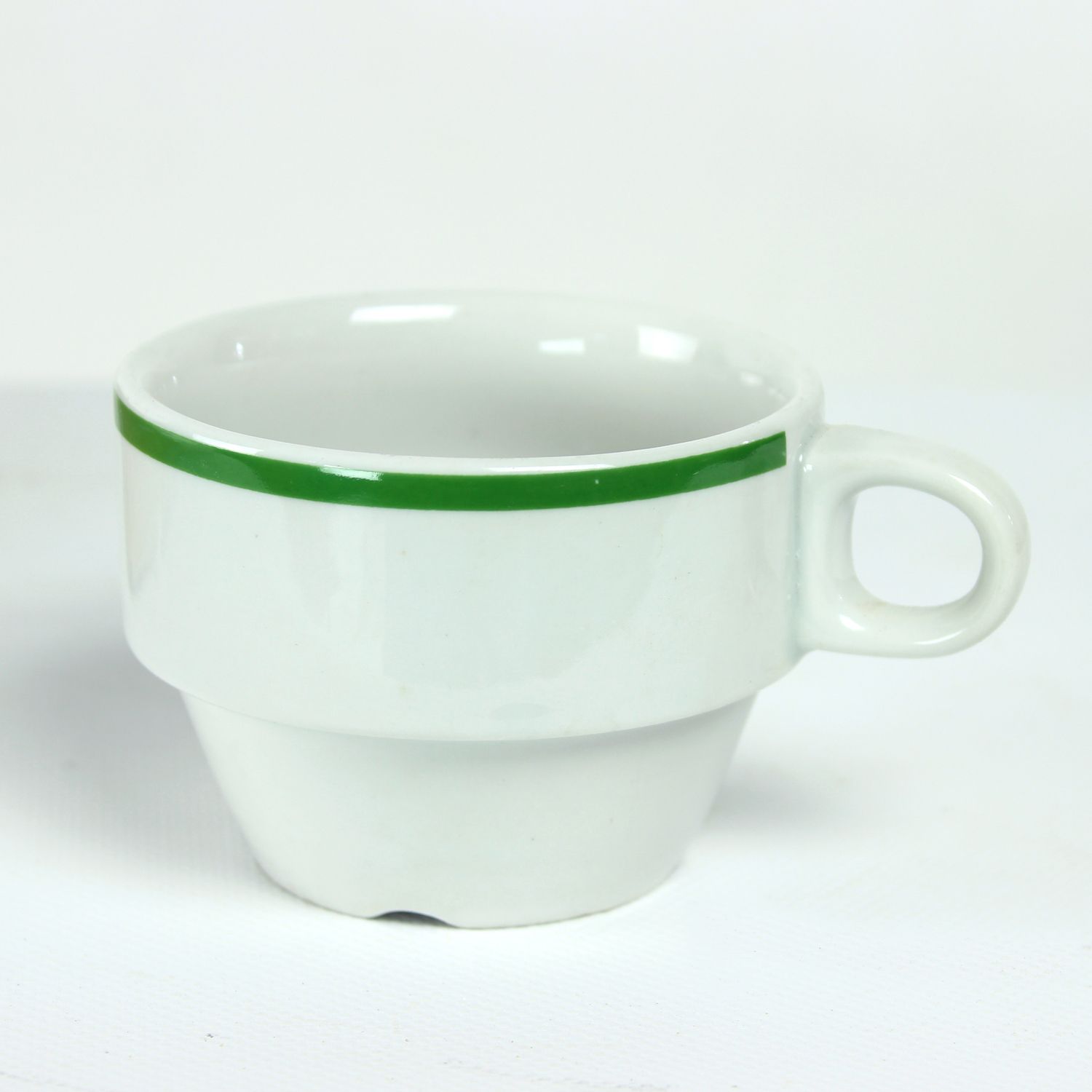 photo furniture Set Of 12 White Porcelain Cups By Lubiana, Poland 1960s