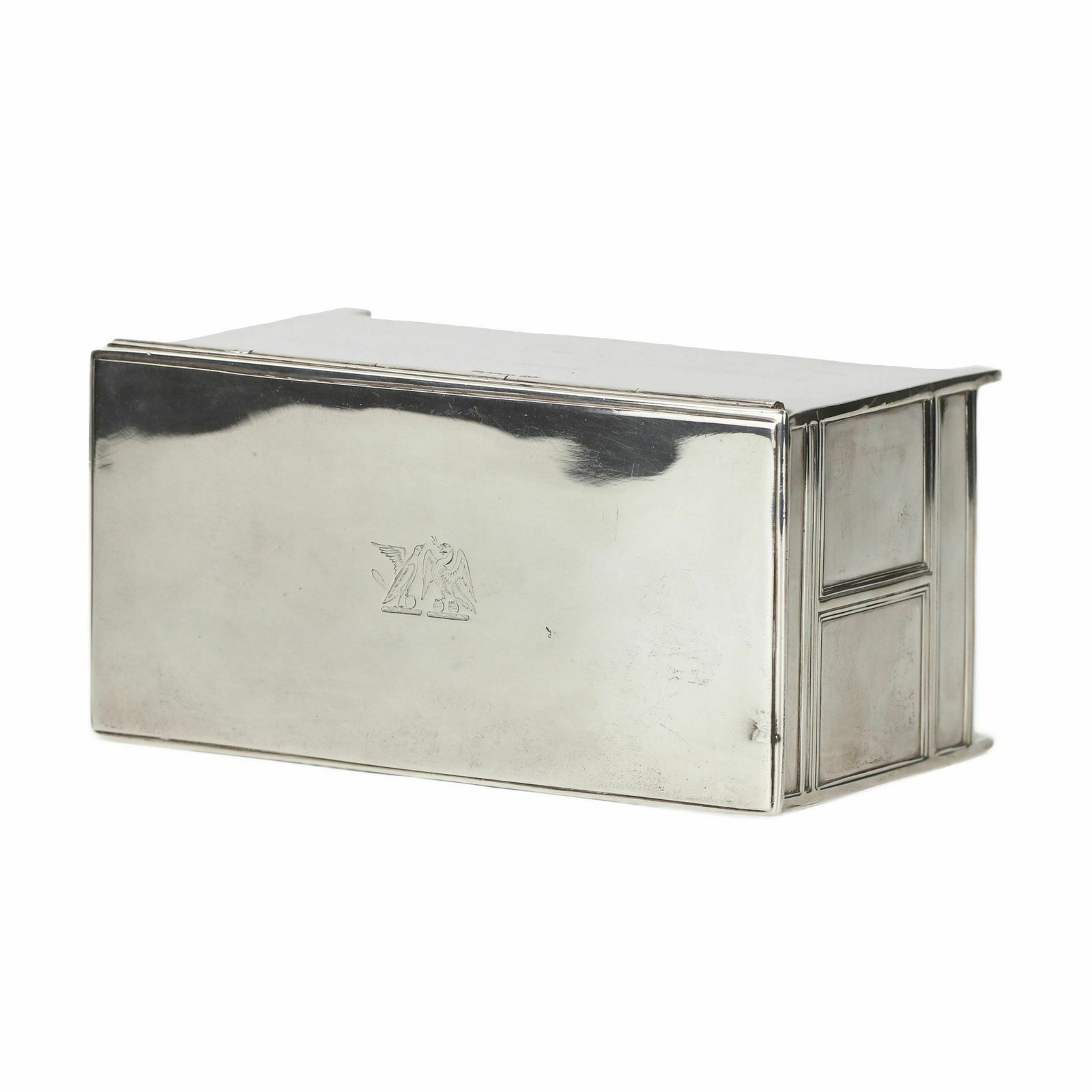 Silver Cigar Box. Elkington & Co Ltd, England, Sheffield, 1910 photo 2899.0