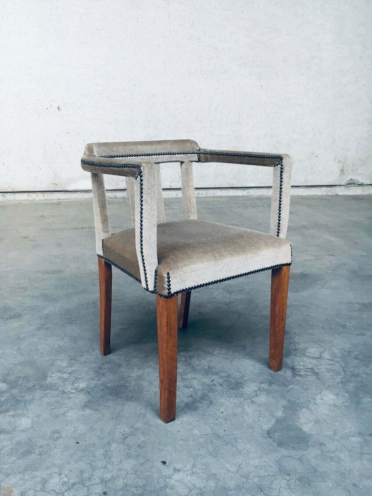 Boudoir Fauteuil Met Fluwelen Bekleding, Jaren 1920 photo furniture