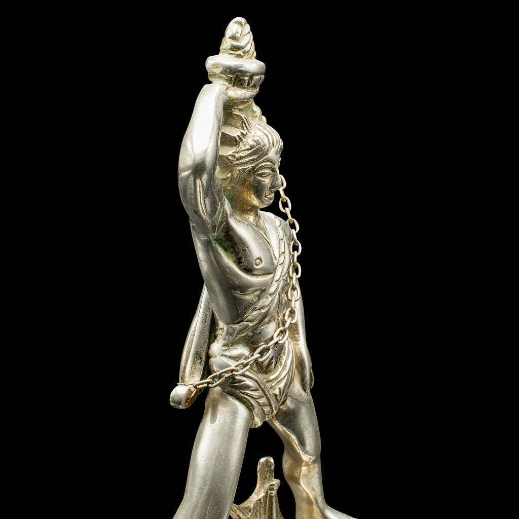 Vintage Colossus Of Rhodes Statue, Greek, Ancient Maritime Figure, Art Deco photo buy