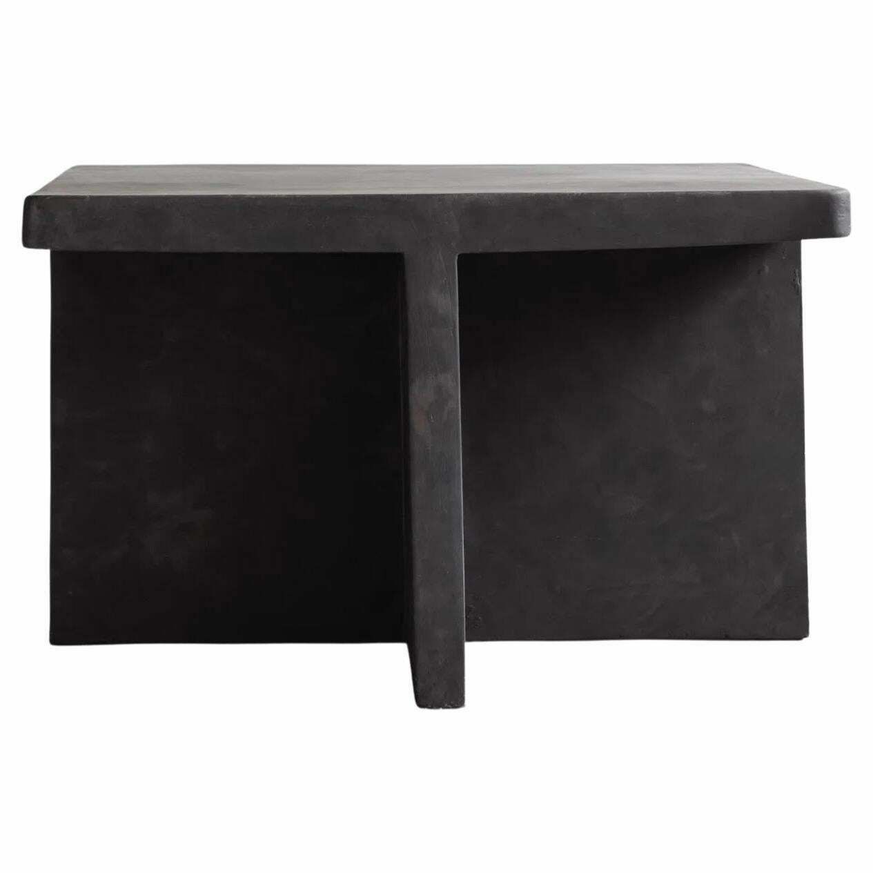 Brutus Model Coffee Table In Fiber Concrete, Design Of A Modern Sculpture.