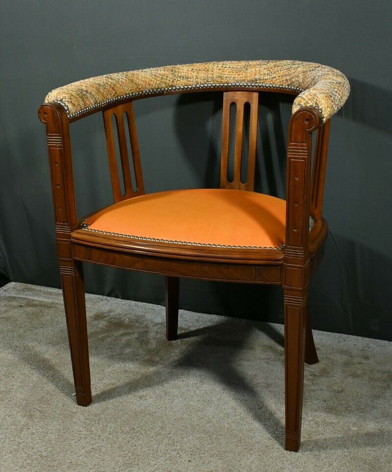 Mahogany Office Chair – 20th Century photo for sale