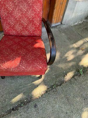 Red Lounge Chairs By Jindrich Halabala For Up Zavody, 1930s, Set Of 2 photo 1960.0