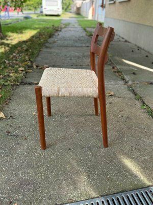 Mid Century Danish Chairs Model 84 By Niels O. Møller For J.L. Møllers, 1960s, Set Of 6 photo buy