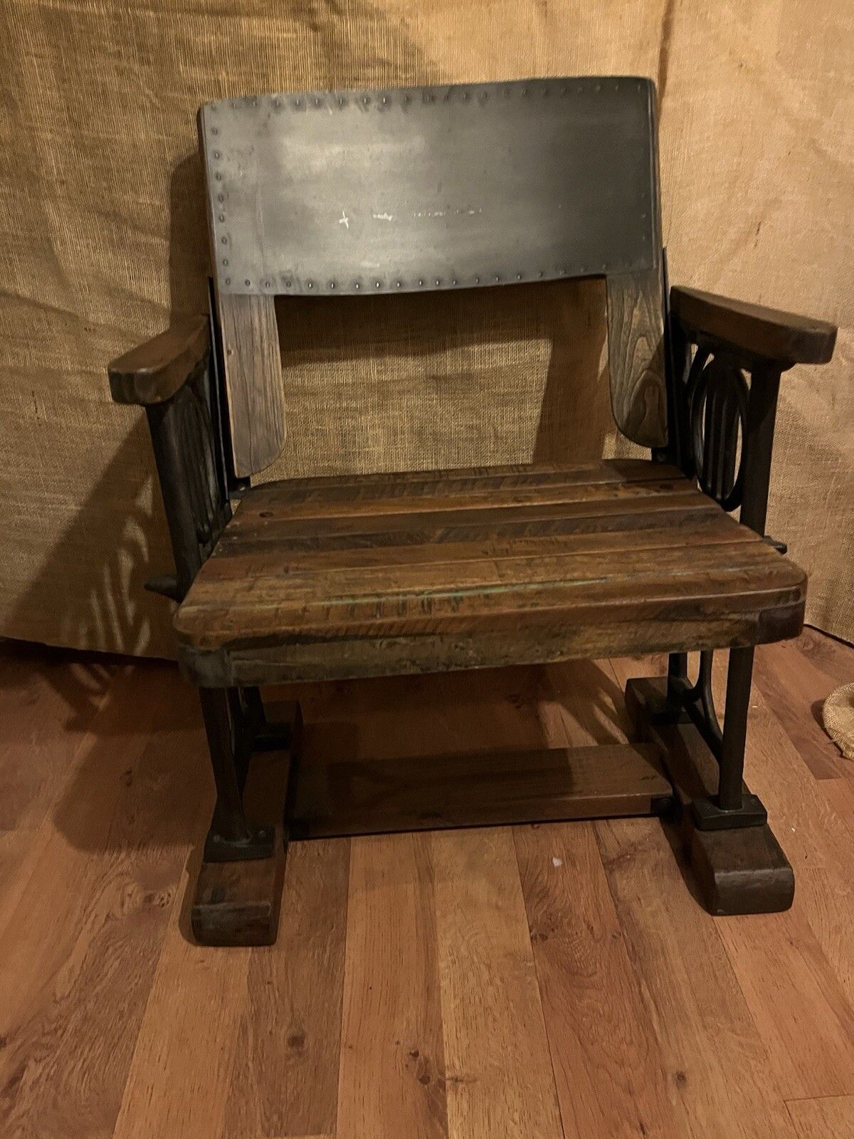 Original Vintage Unique Industrial Style Heavy Duty Folding Chair