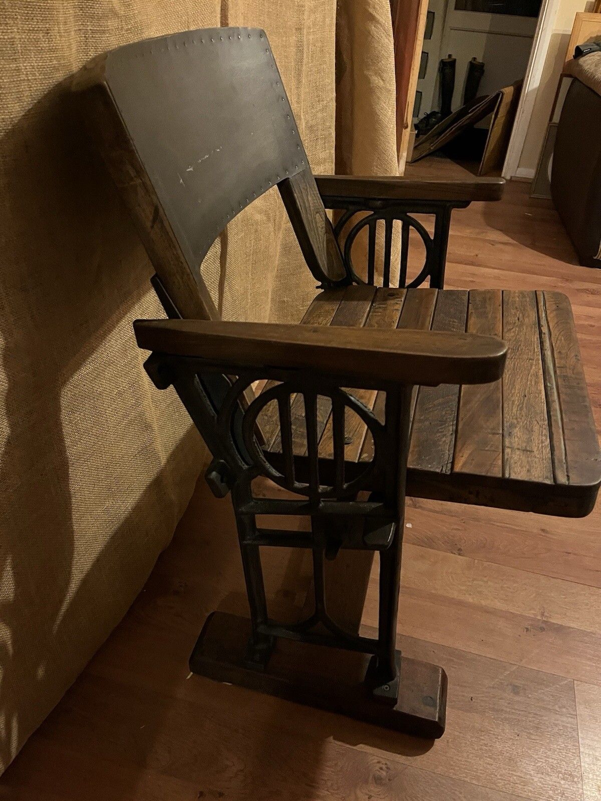 Original Vintage Unique Industrial Style Heavy Duty Folding Chair photo for sale