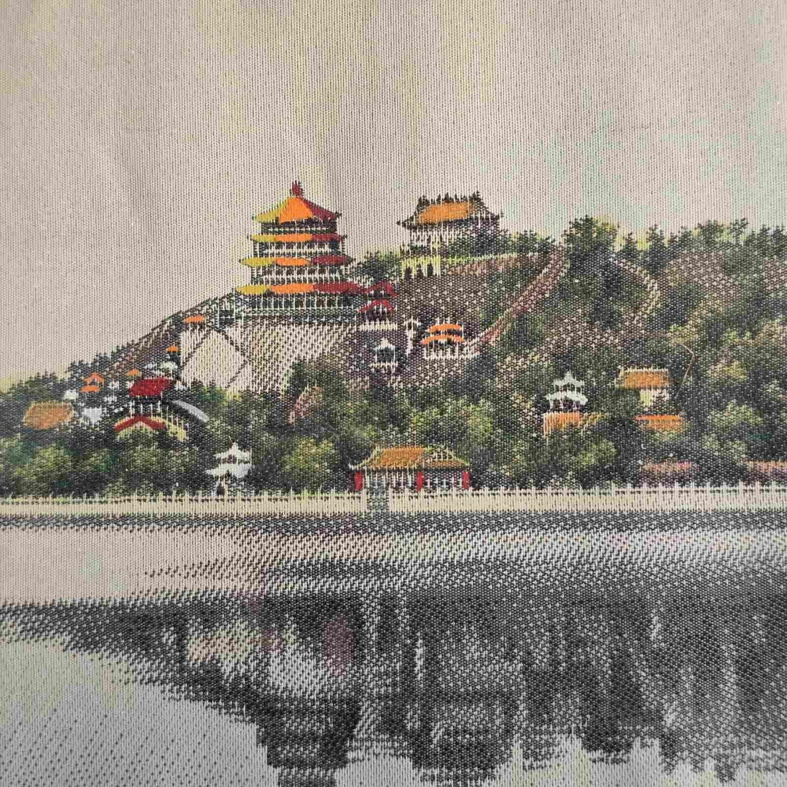 Vintage Chinese Silk Tapestry Produced By Tu Chin Sheng Silk Weaving Factory Hangchow Chekiang, China. photo buy
