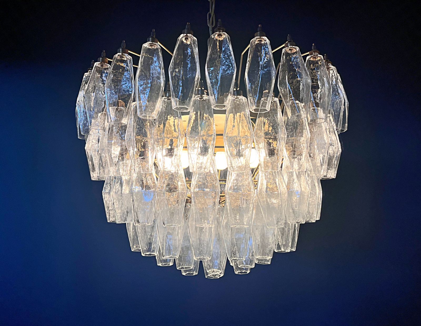 Amazing Murano Glass Candelier – 111  Poliedri photo Lighting