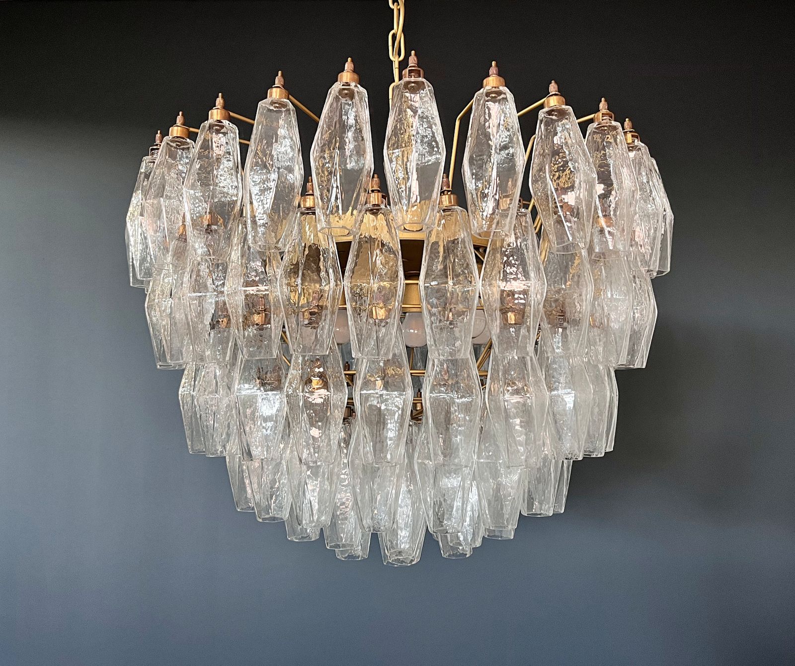 Amazing Murano Glass Candelier – 111  Poliedri