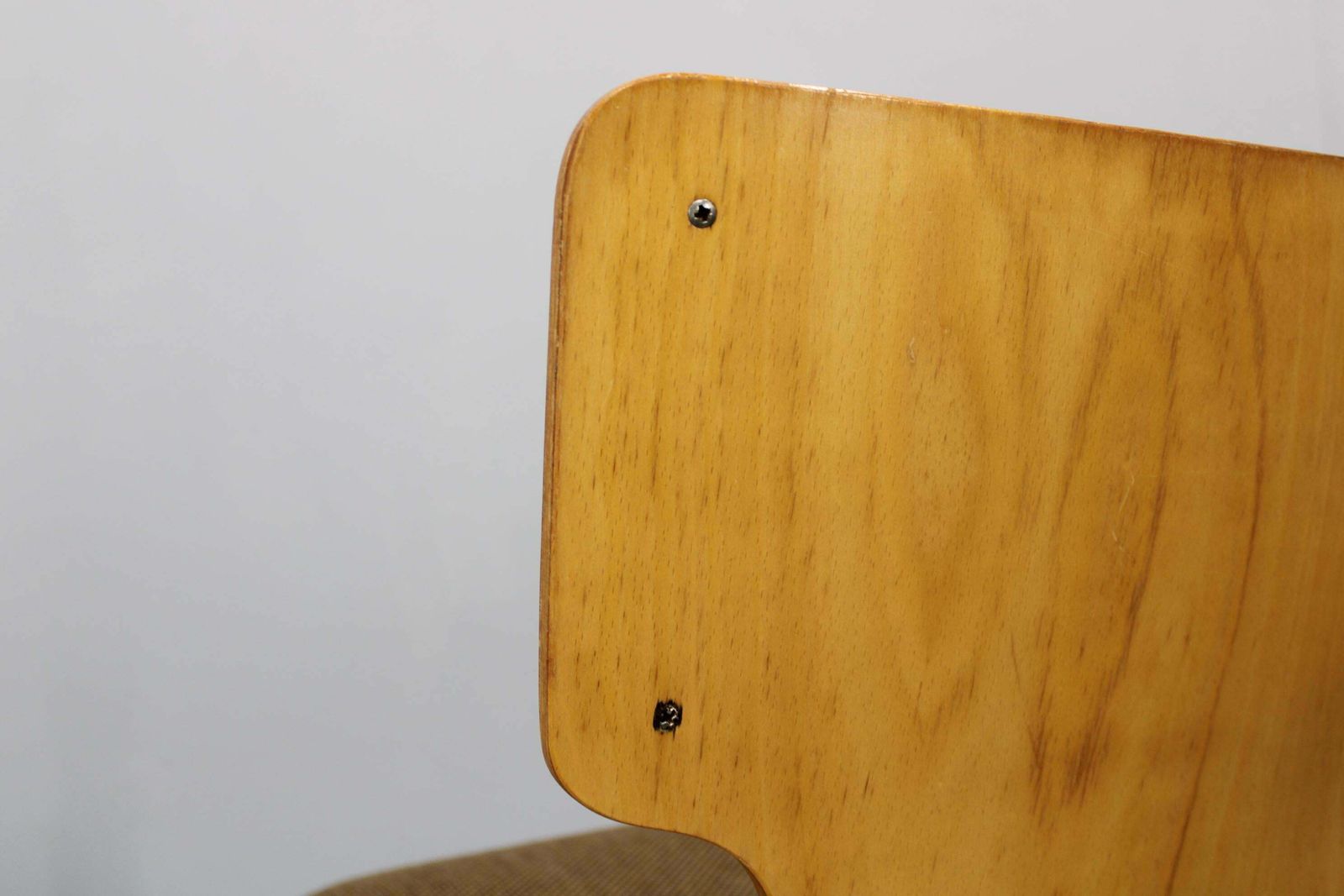 1970s Set Of Four Plywood Chairs With Fabric Upholstery , Germany photo buy
