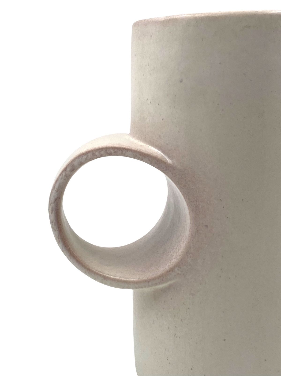 Organic Modern White Ceramic Vase / Jug, La Sfera Italy 1980s photo Home Decor