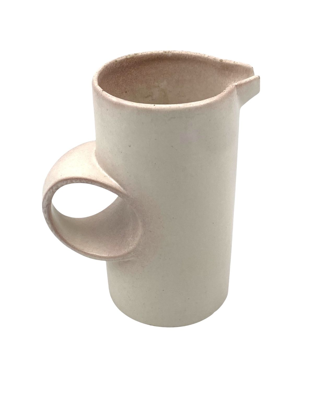 Organic Modern White Ceramic Vase / Jug, La Sfera Italy 1980s photo vinterior