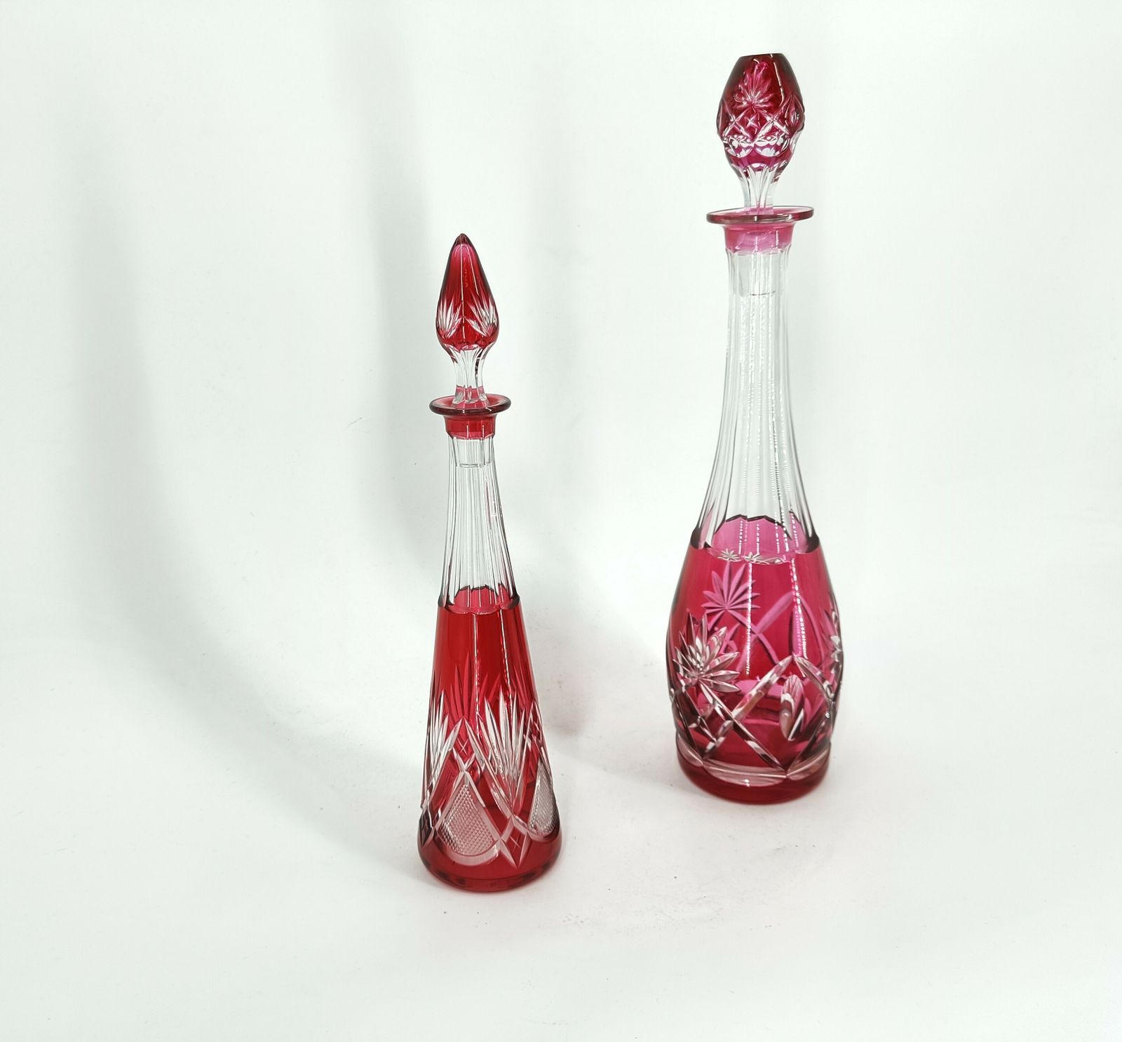 Crystal Caraffe Or Decanters By Val Saint Lambert, 1960s photo vinterior