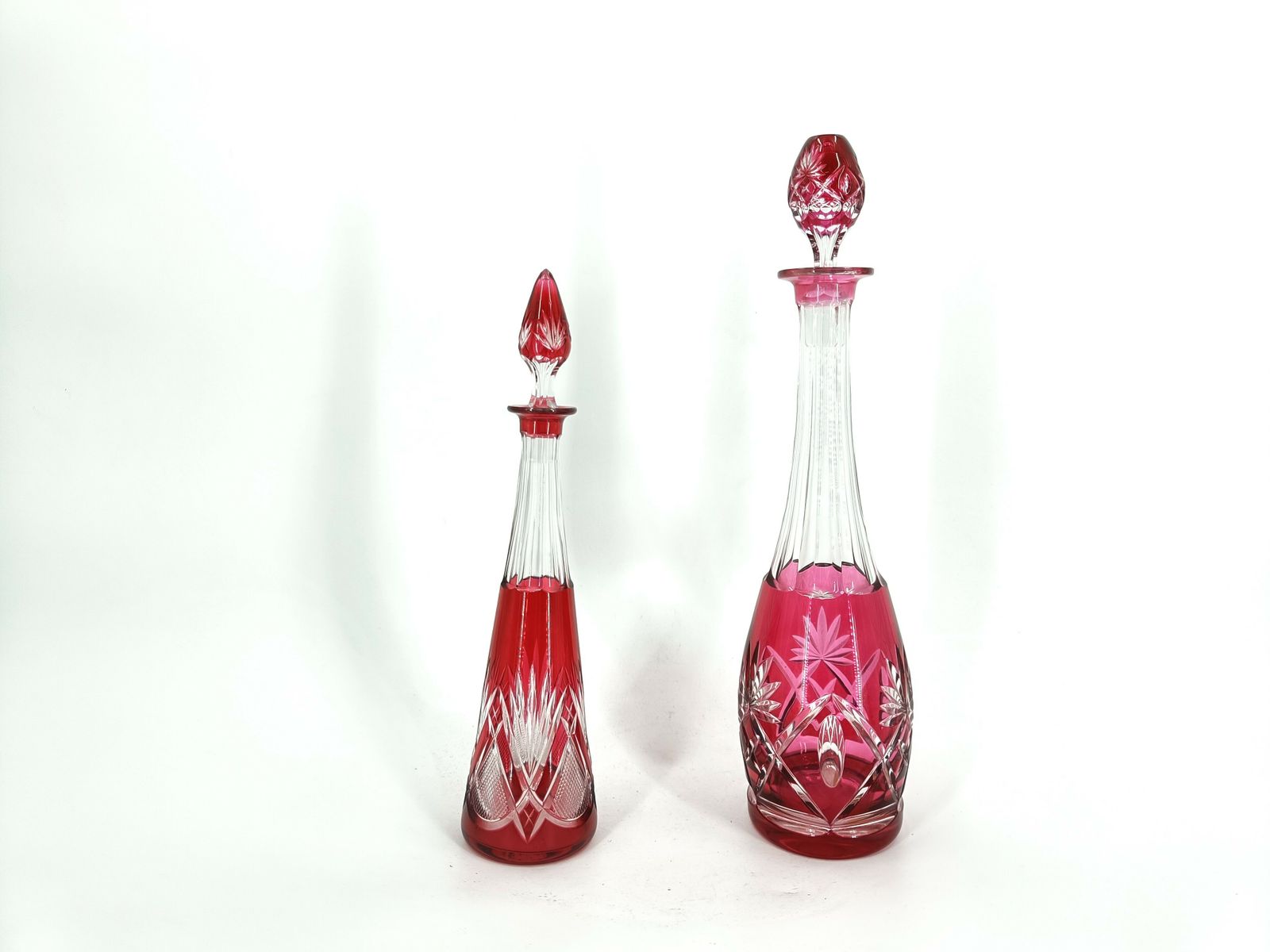 Crystal Caraffe Or Decanters By Val Saint Lambert, 1960s
