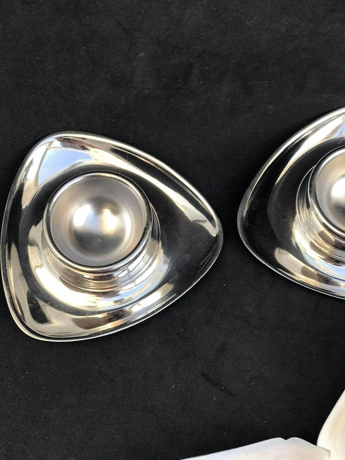 Egg Cups Breakfast Set For Two Alessi Stainless Steel Toast Rack And 2 Alessi Alfra Egg Cups Modernist Minimalist photo 160.0
