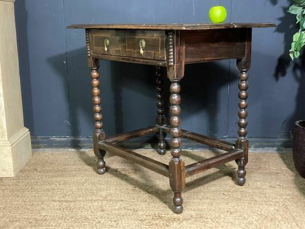 A Charming Early Antique Country Oak Side Table photo buy