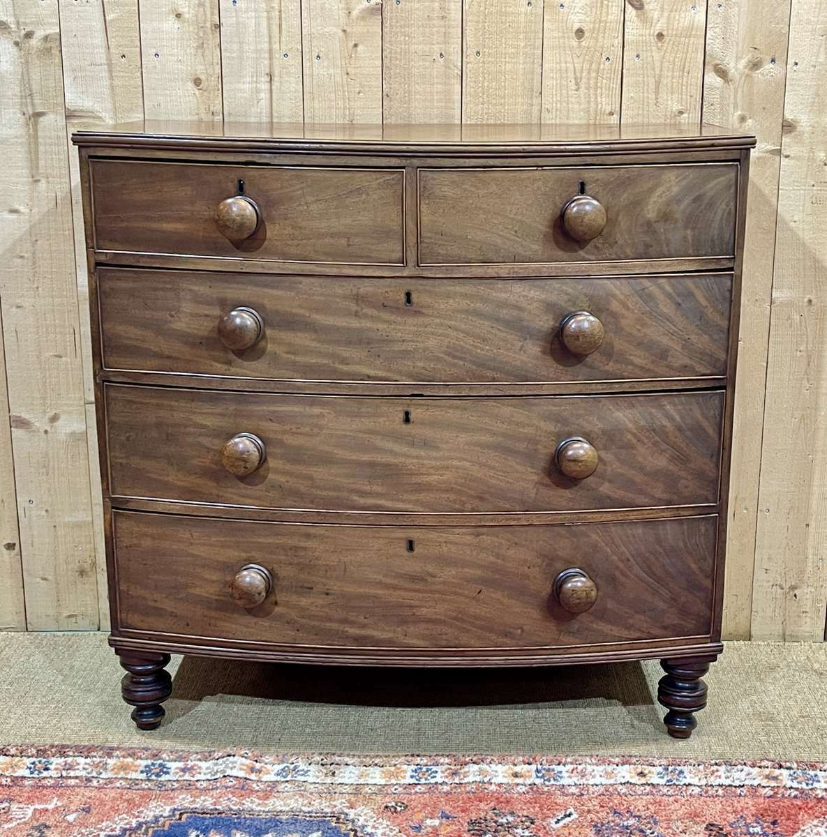 19th Century Victorian Mahogany Chest Of Drawers photo for sale