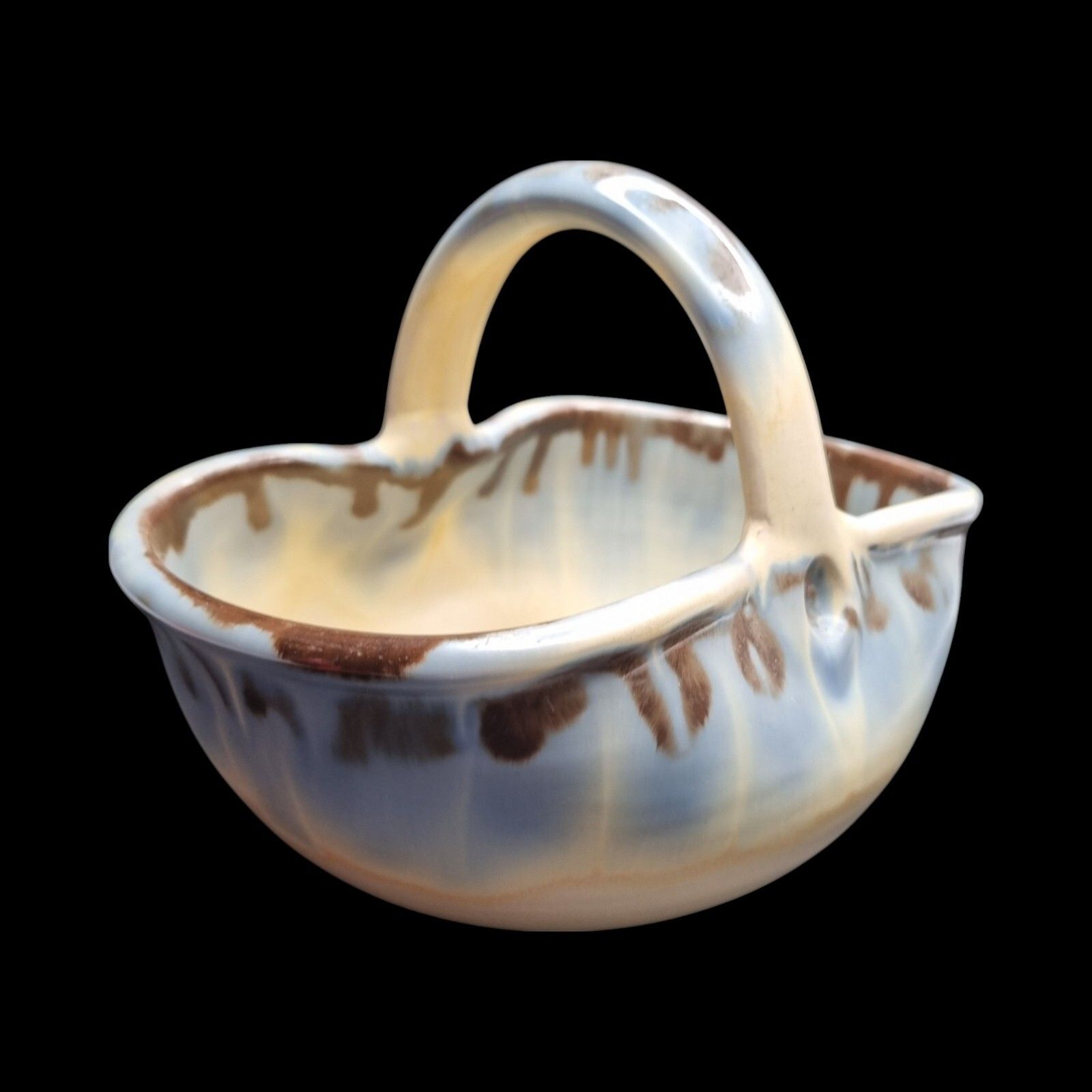Vintage Studio Pottery Manuel Garcia Arroyo Basket Spanish Pottery Signed photo furniture