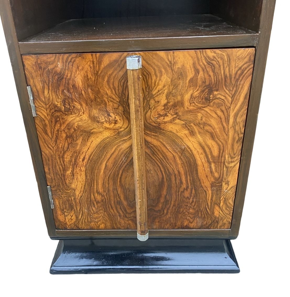 1495.0 Pair Of Matching Figured Walnut Bedside Cabinets photo