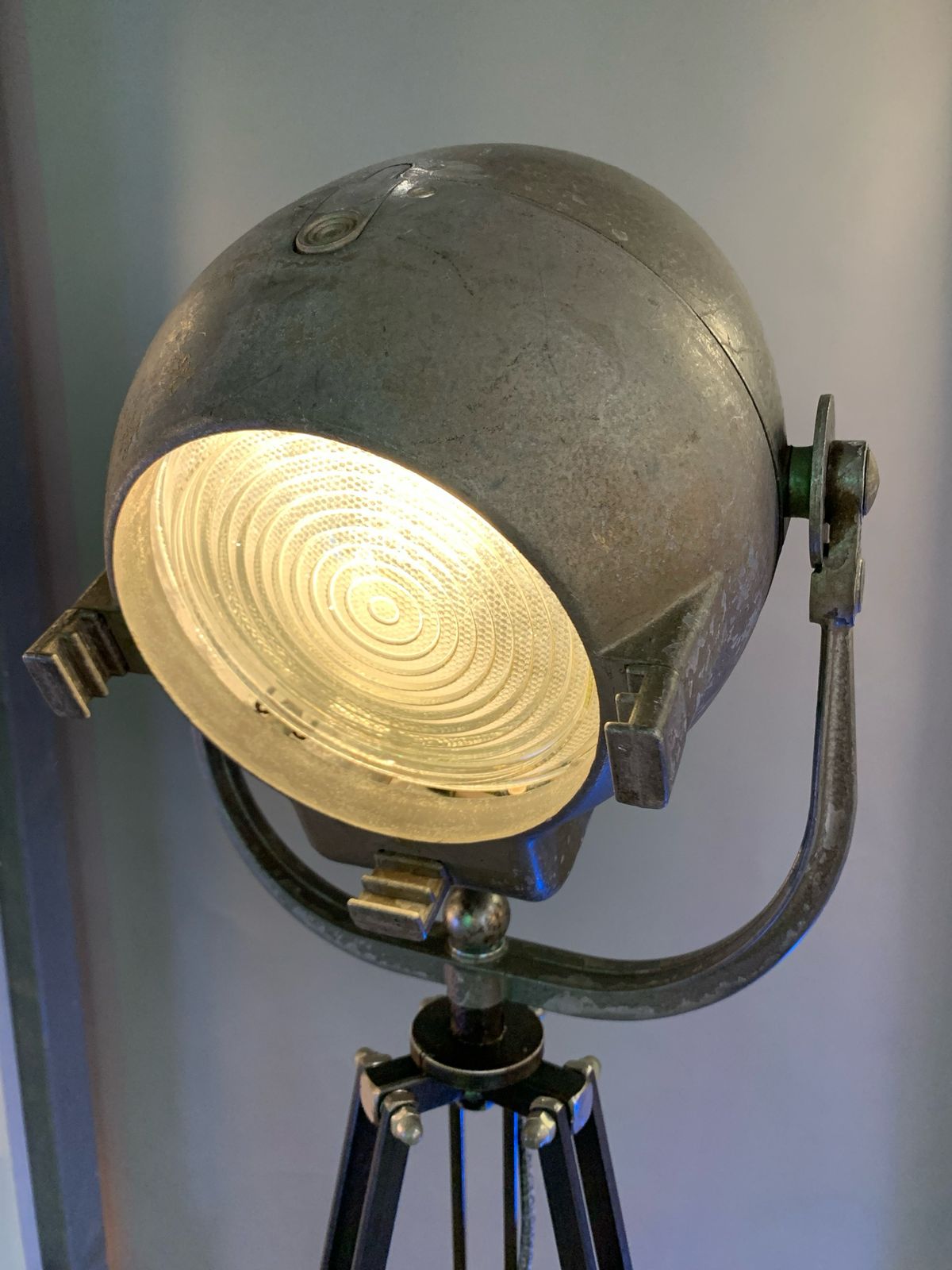 Strand Patt 123 Stage Light On Industrial Stand. photo furniture