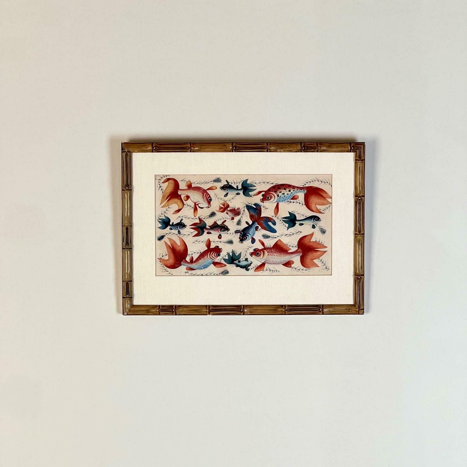 A Late C19th Chinese Gouache Painting On Pith Paper